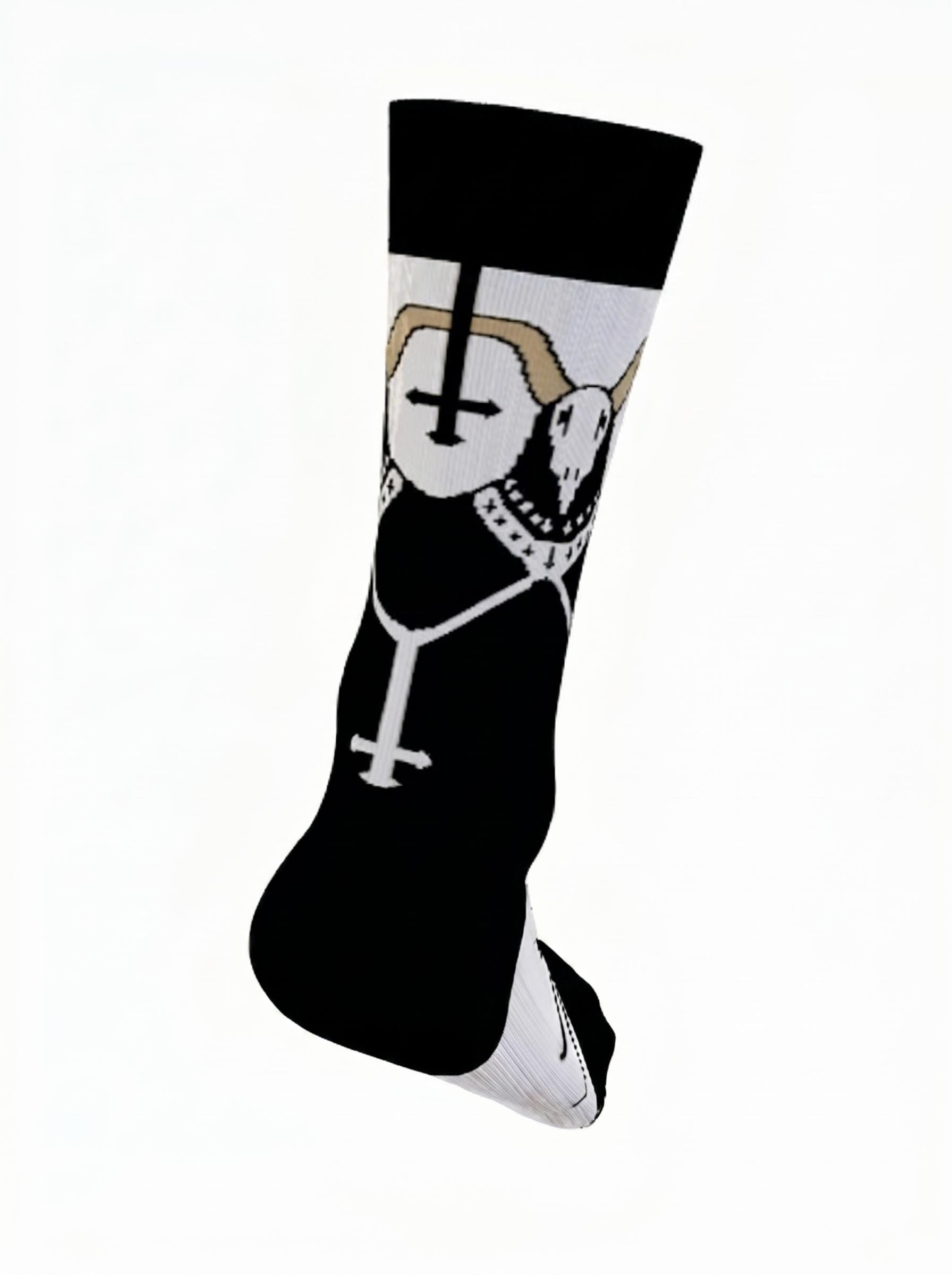Evil Cultist Socks | Horror Tattoo Socks | Dark Gothic Streetwear | Macabre Halloween Gift