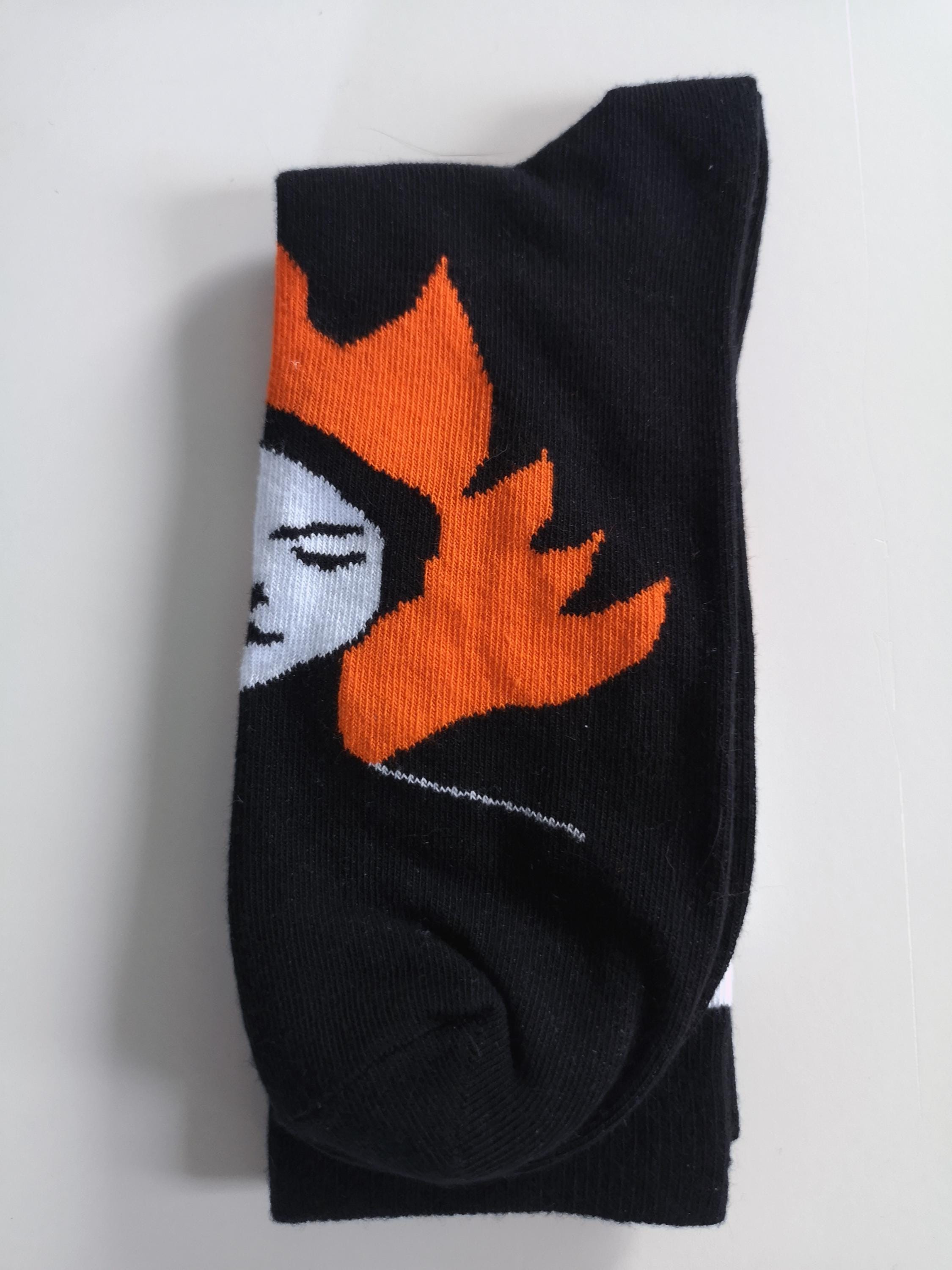 Evil Witch in Burning Church Socks | Tattoo Socks | Creepy Gothic Socks | Halloween Gift
