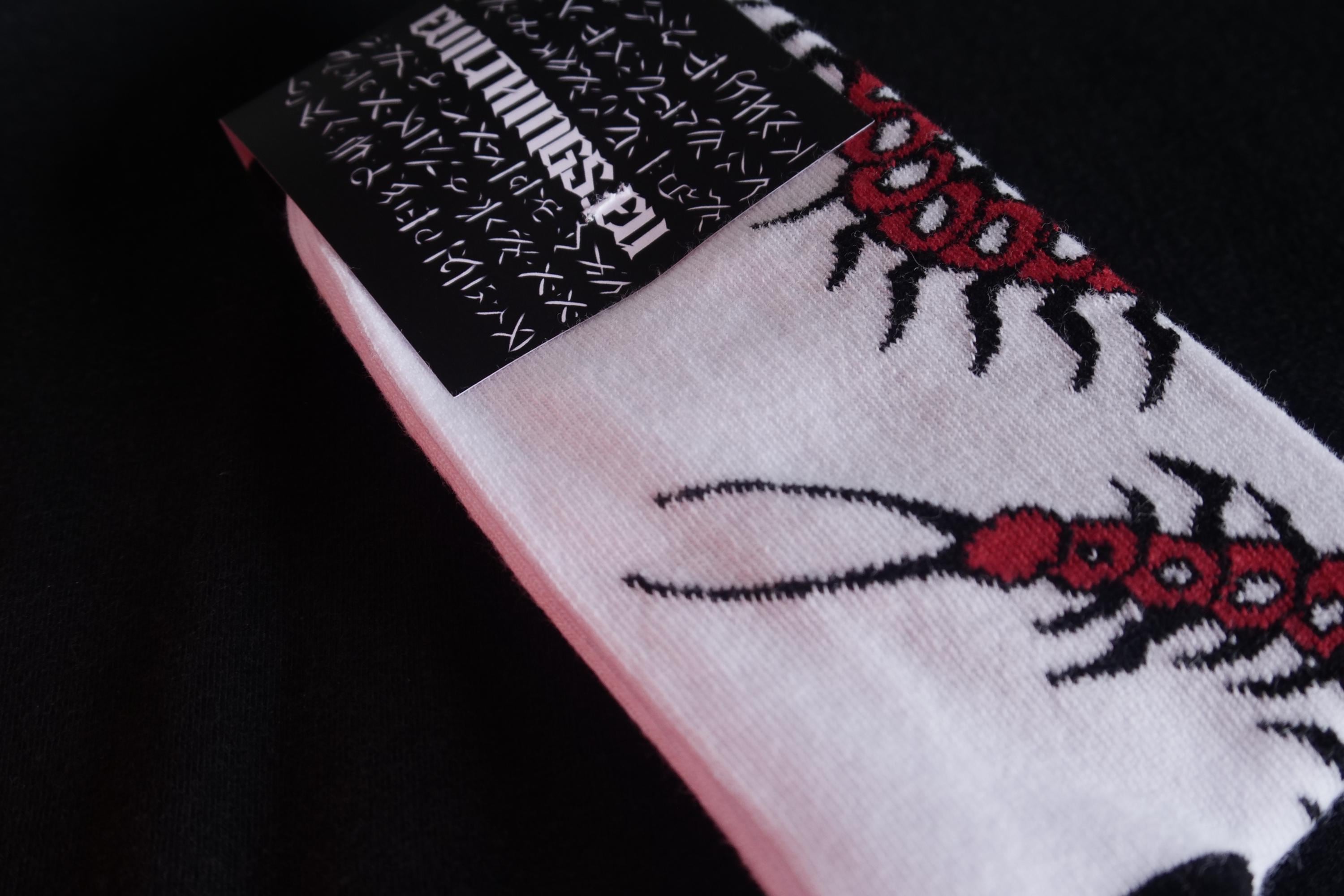 Evil Centipede Socks | Tattoo Socks | Creepy Gothic Socks | Halloween Gift