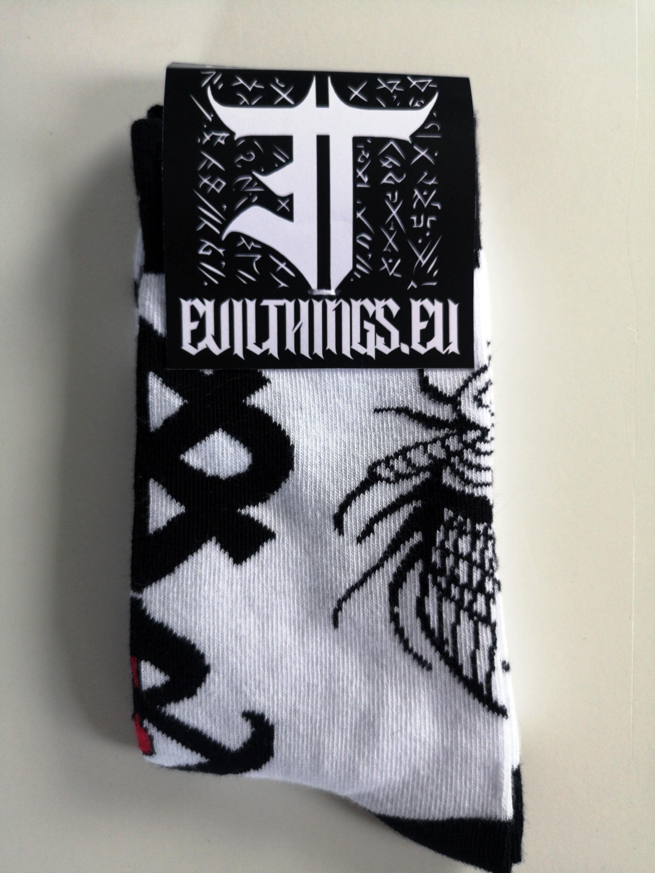 Evil Insect Socks | Horror Tattoo Socks | Dark Gothic Streetwear | Macabre Halloween Gift | Insect